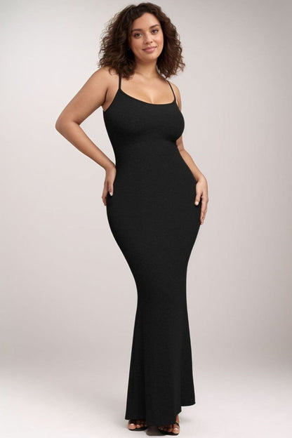 Newly Engaged Basic Built-In Shapewear Sleeveless Maxi Dress